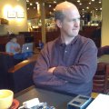 Meeting with our patent attorney. Douglas Wathen thinking deeply about patents